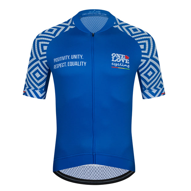 Blue Classic Mosaic Jersey - M 24x W 21x