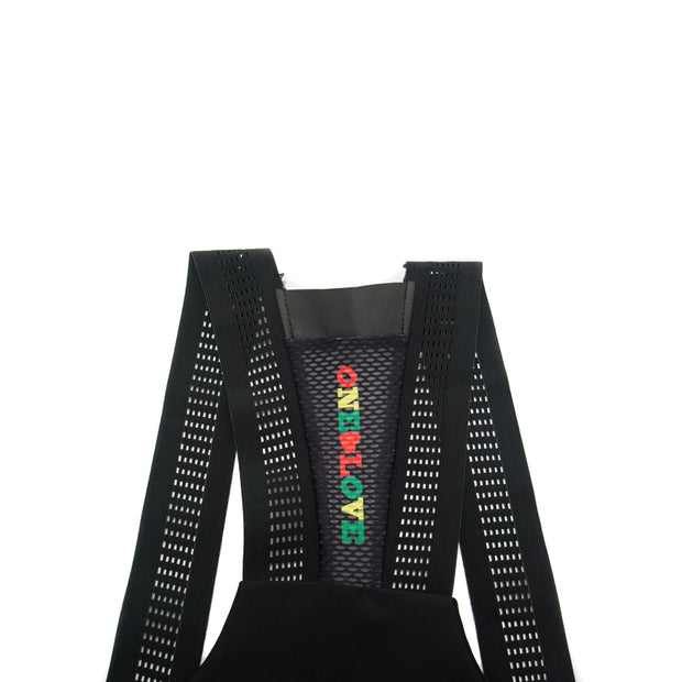 Black Elite Bib Stripe Bibs - - M 10x W 20x